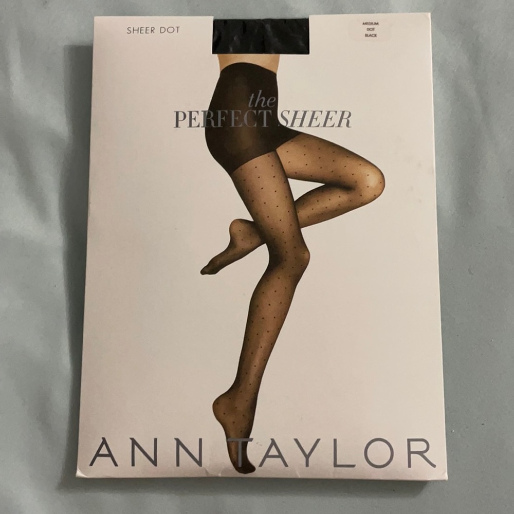 Ann Taylor polka dot tights